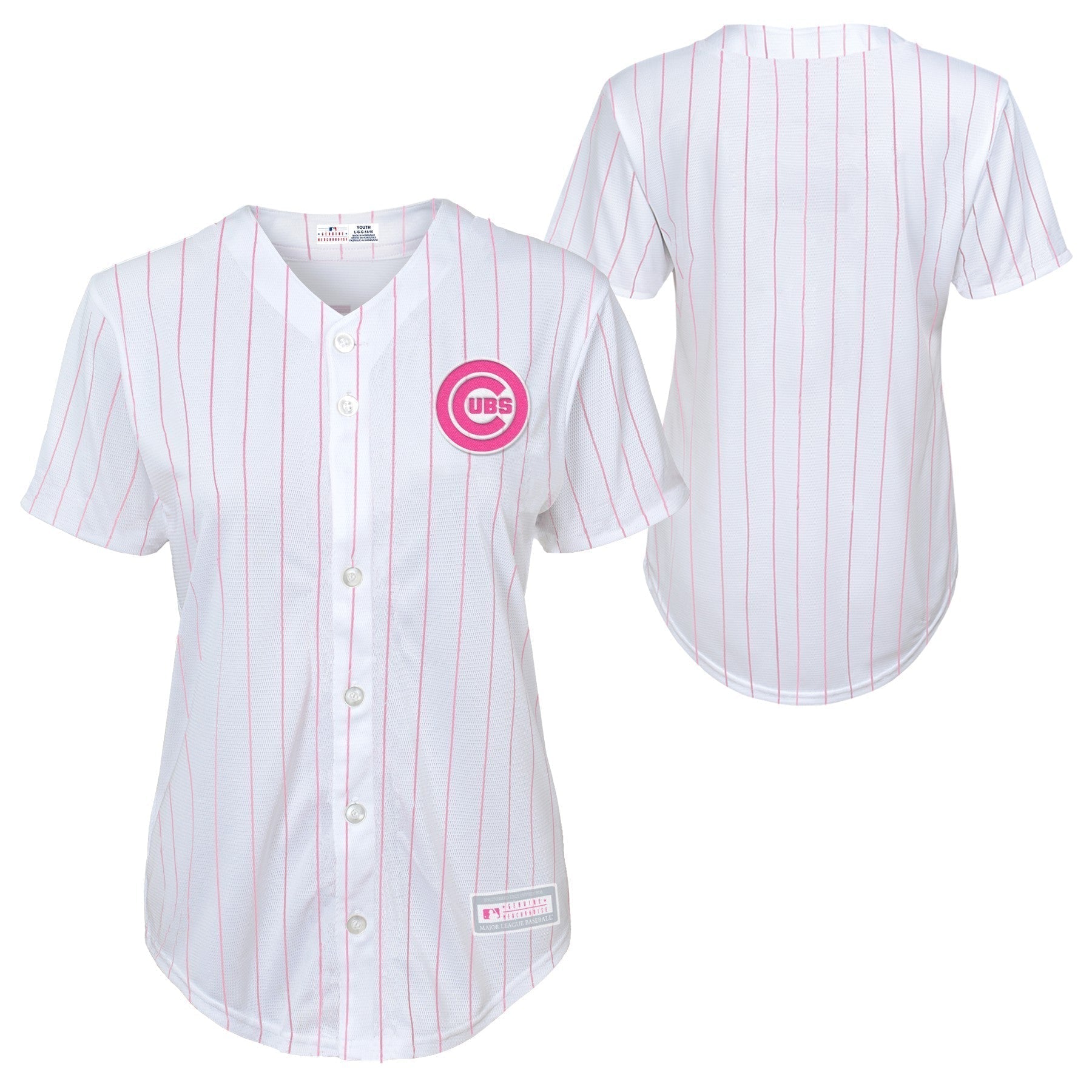 Chicago Cubs Youth Replica Pink Jersey