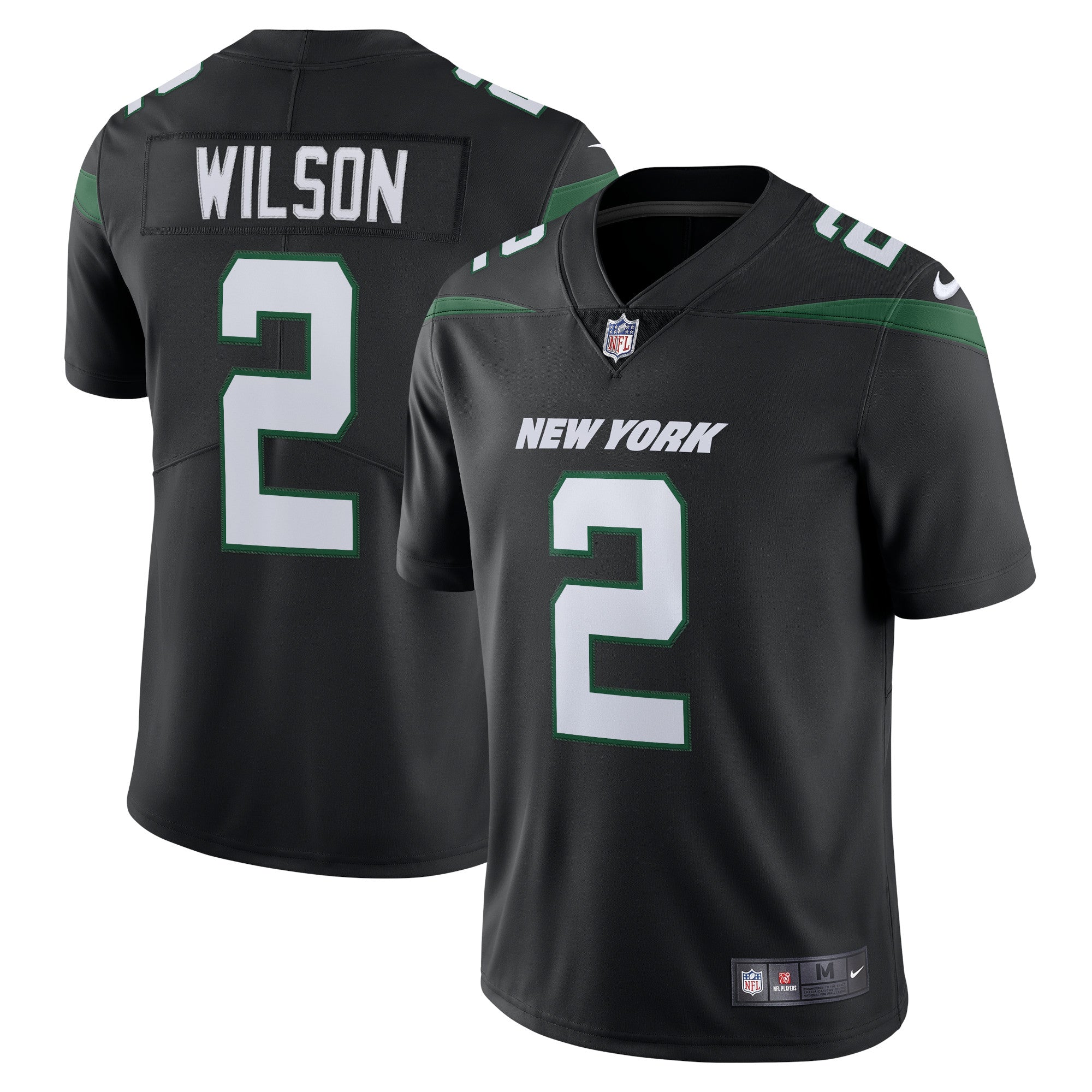 Zach Wilson New York Jets Nike Vapor Limited Jersey   Stealth Black