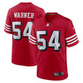 Fred Warner San Francisco 49ers Nike Alternate Game Jersey   Scarlet