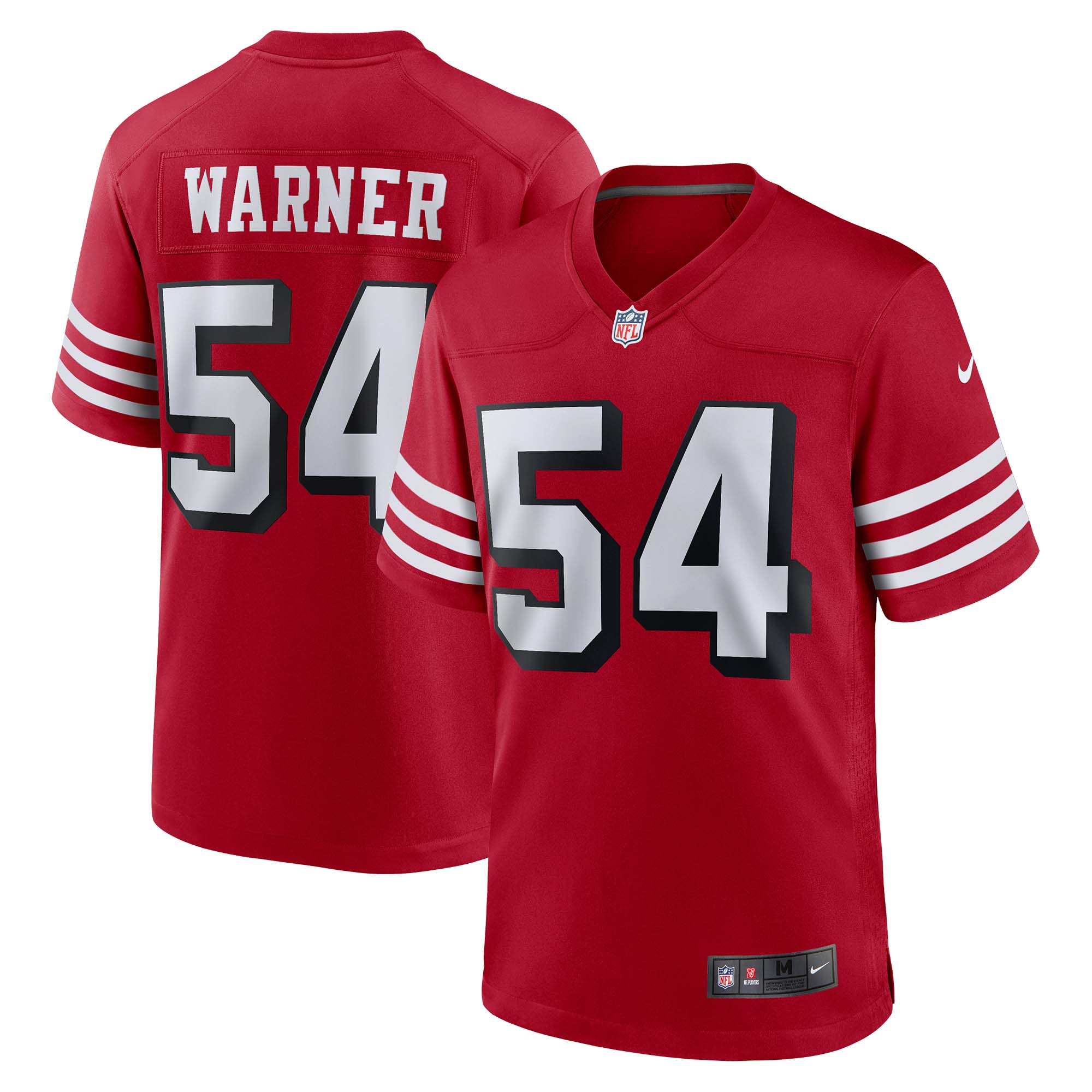 Fred Warner San Francisco 49ers Nike Alternate Game Jersey   Scarlet