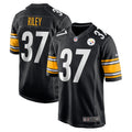 Men s Nike Elijah Riley Black Pittsburgh Steelers Game Player Jersey