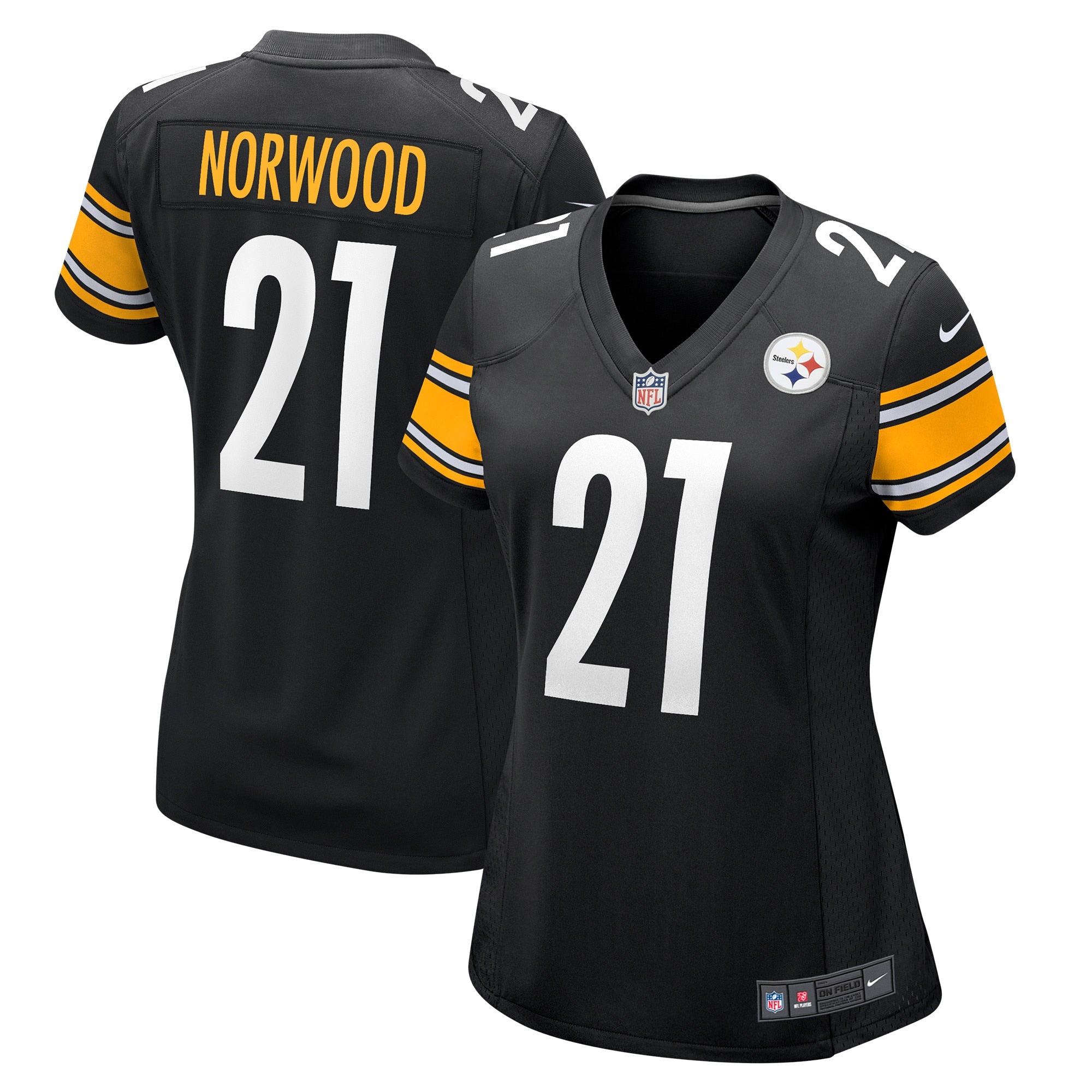 Tre Norwood Pittsburgh Steelers Nike Women s Game Jersey   Black