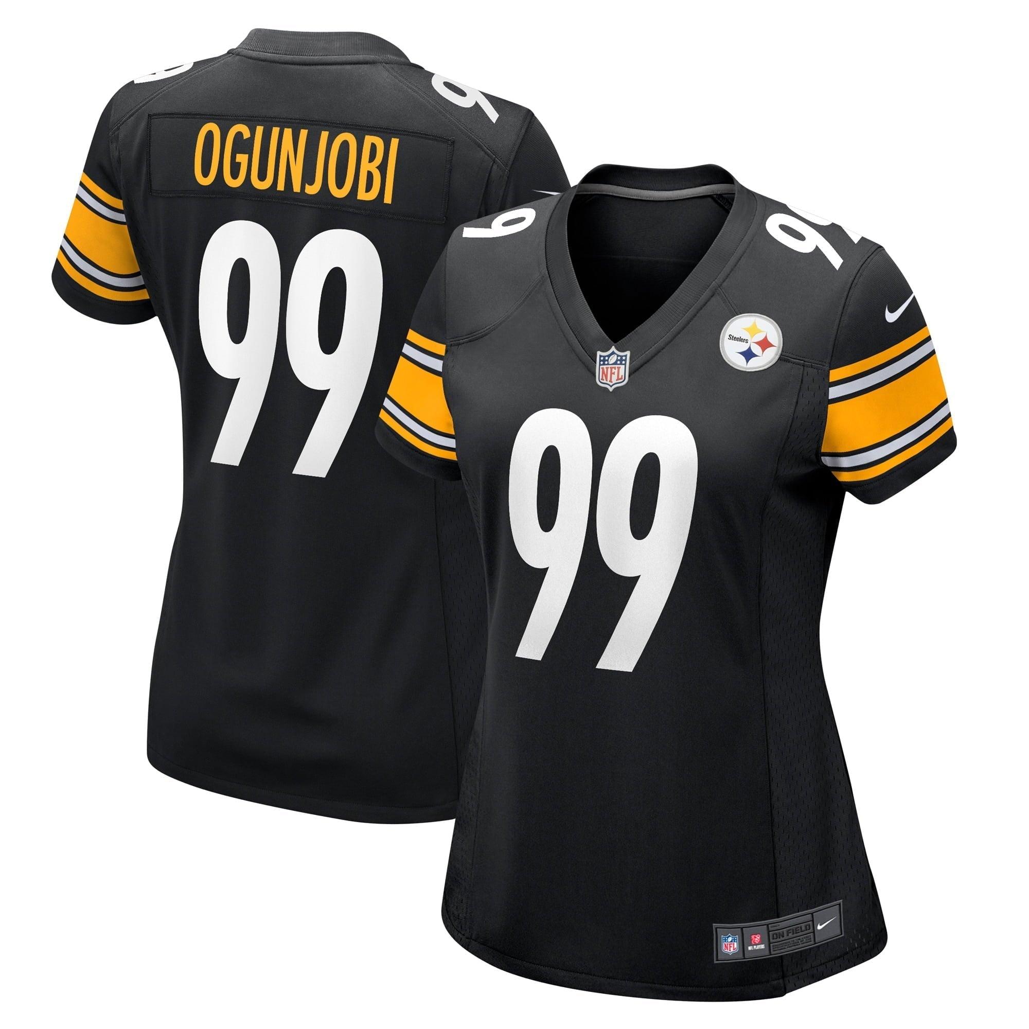 Women s Nike Larry Ogunjobi Black Pittsburgh Steelers Game Player Jersey