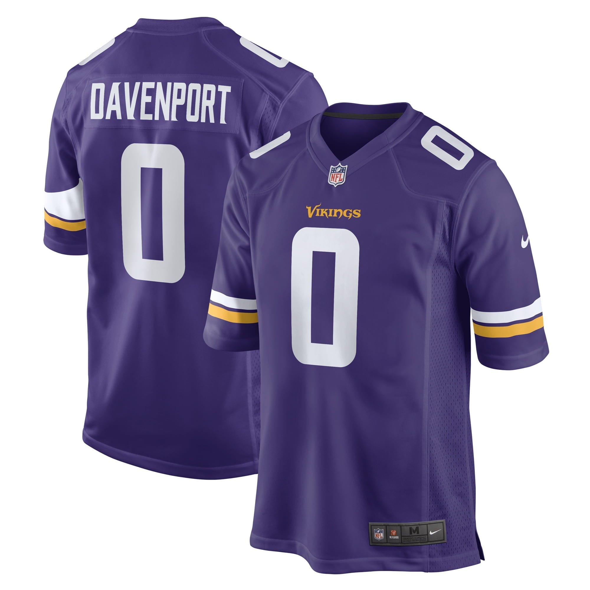 Men s Nike Marcus Davenport Purple Minnesota Vikings Team Game Jersey