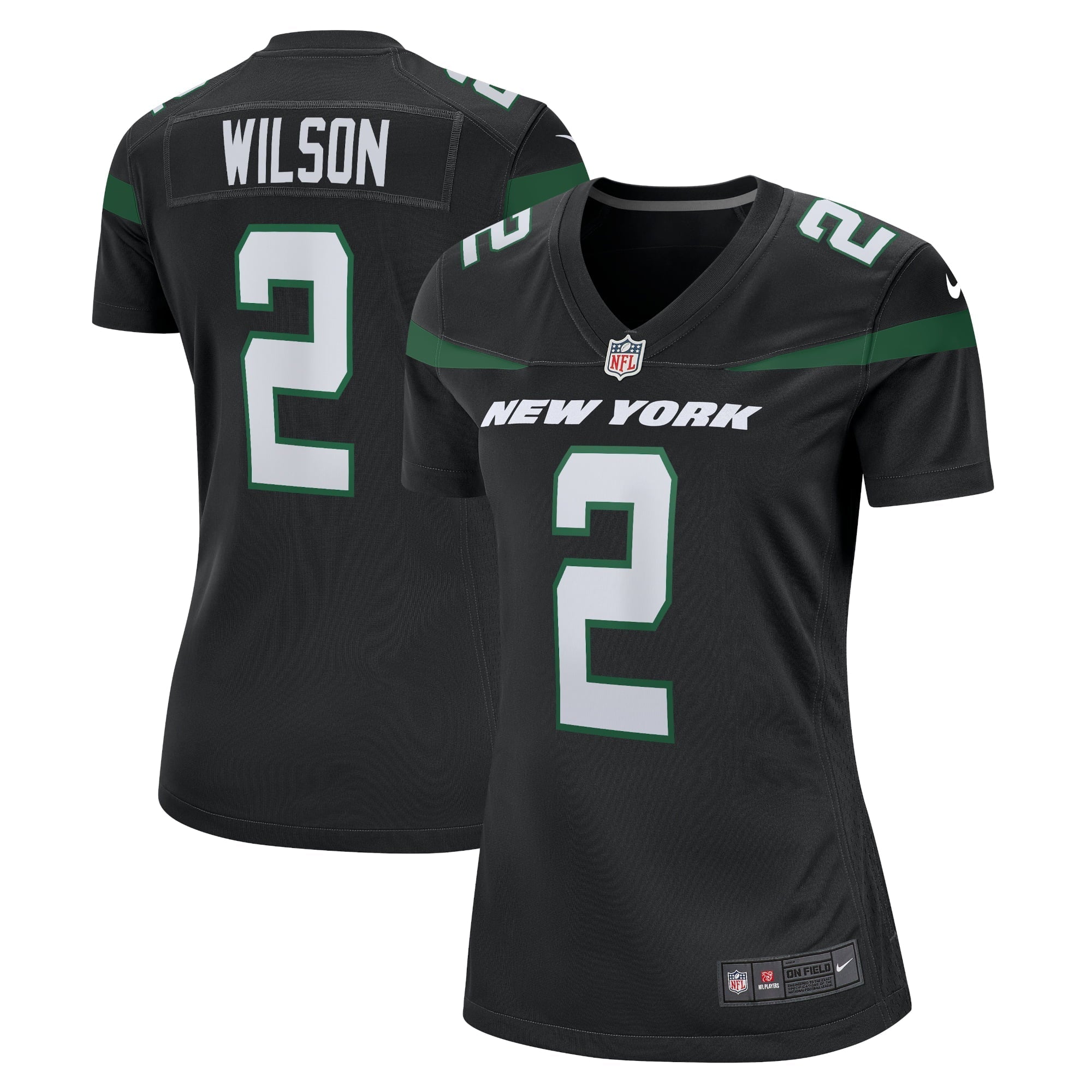 Women s Nike Zach Wilson Black New York Jets Alternate 2021 NFL Draft First Round Pick Game Jersey