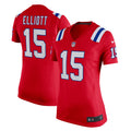 Ezekiel Elliott New England Patriots Nike Women s Alternate Game Player Jersey   Red