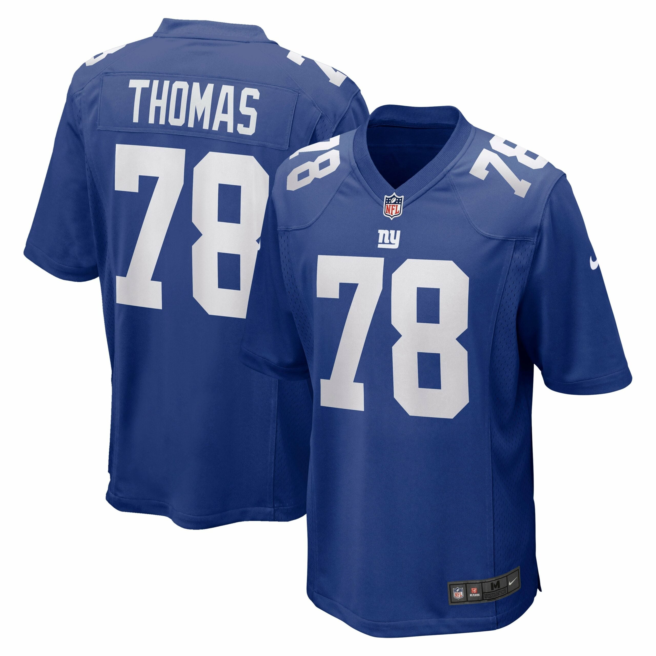 Men s Nike Andrew Thomas Royal New York Giants Player Game Jersey