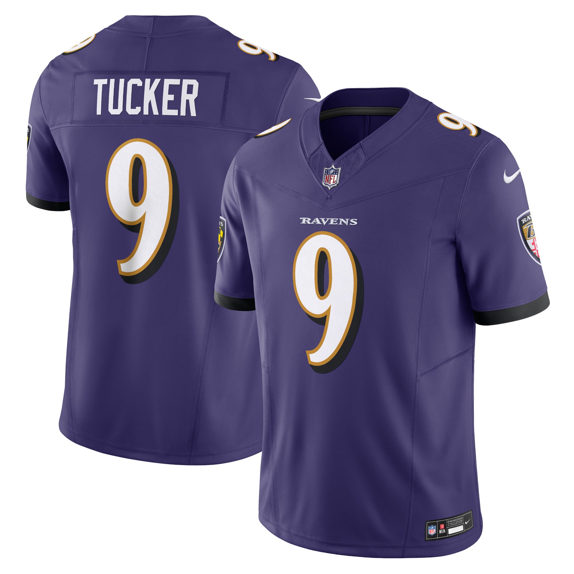 Justin Tucker Baltimore Ravens Nike Vapor F.U.S.E. Limited Jersey   Purple
