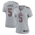 Trey Lance San Francisco 49ers Nike Women s Atmosphere Fashion Game Jersey   Gray