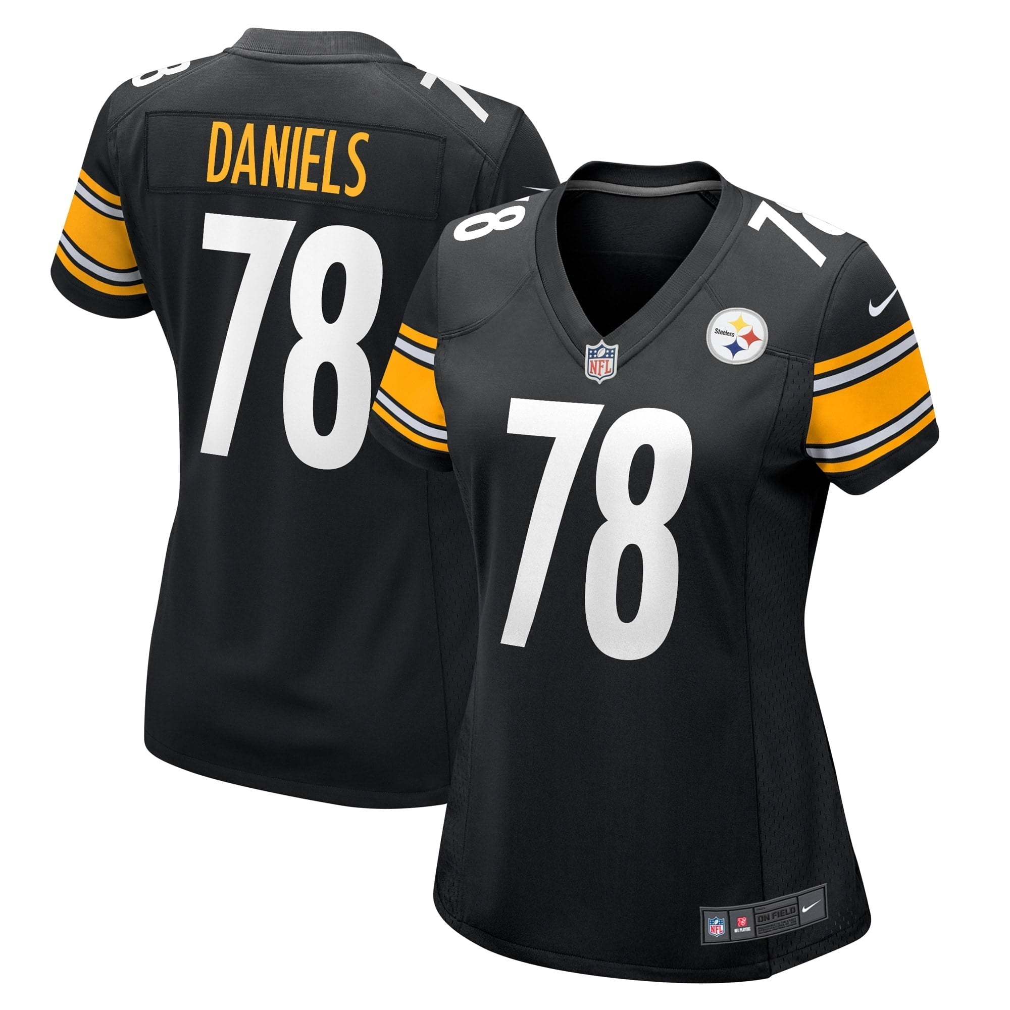 Women s Nike James Daniels Black Pittsburgh Steelers Game Player Jersey