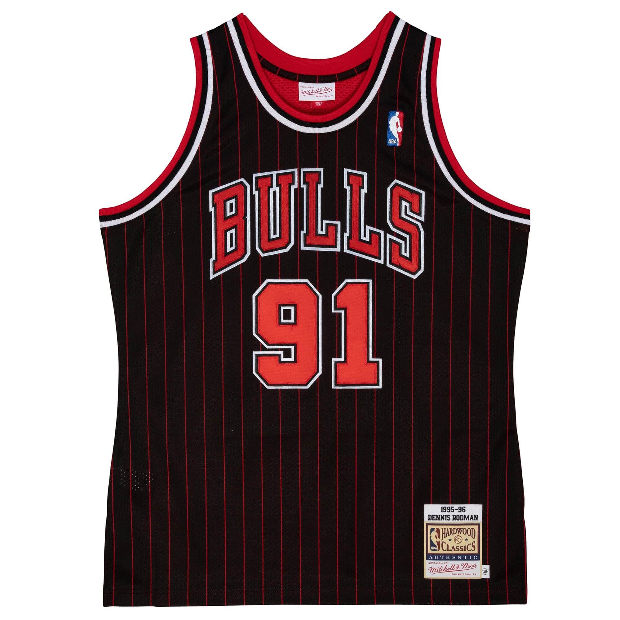 Authentic Dennis Rodman Chicago Bulls 1995-96 Jersey