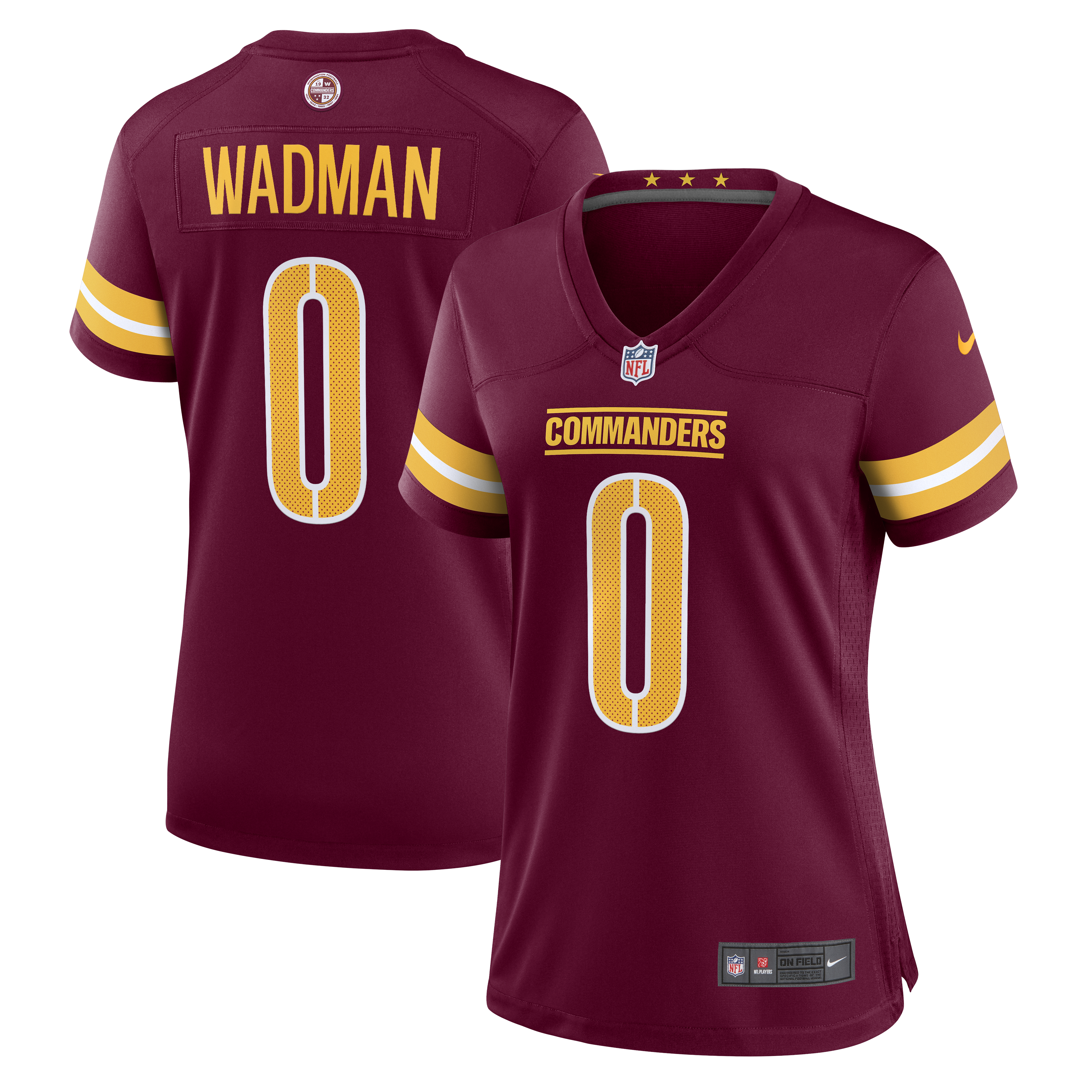 Colby Wadman Washington Commanders Nike Women s  Game Jersey   Burgundy