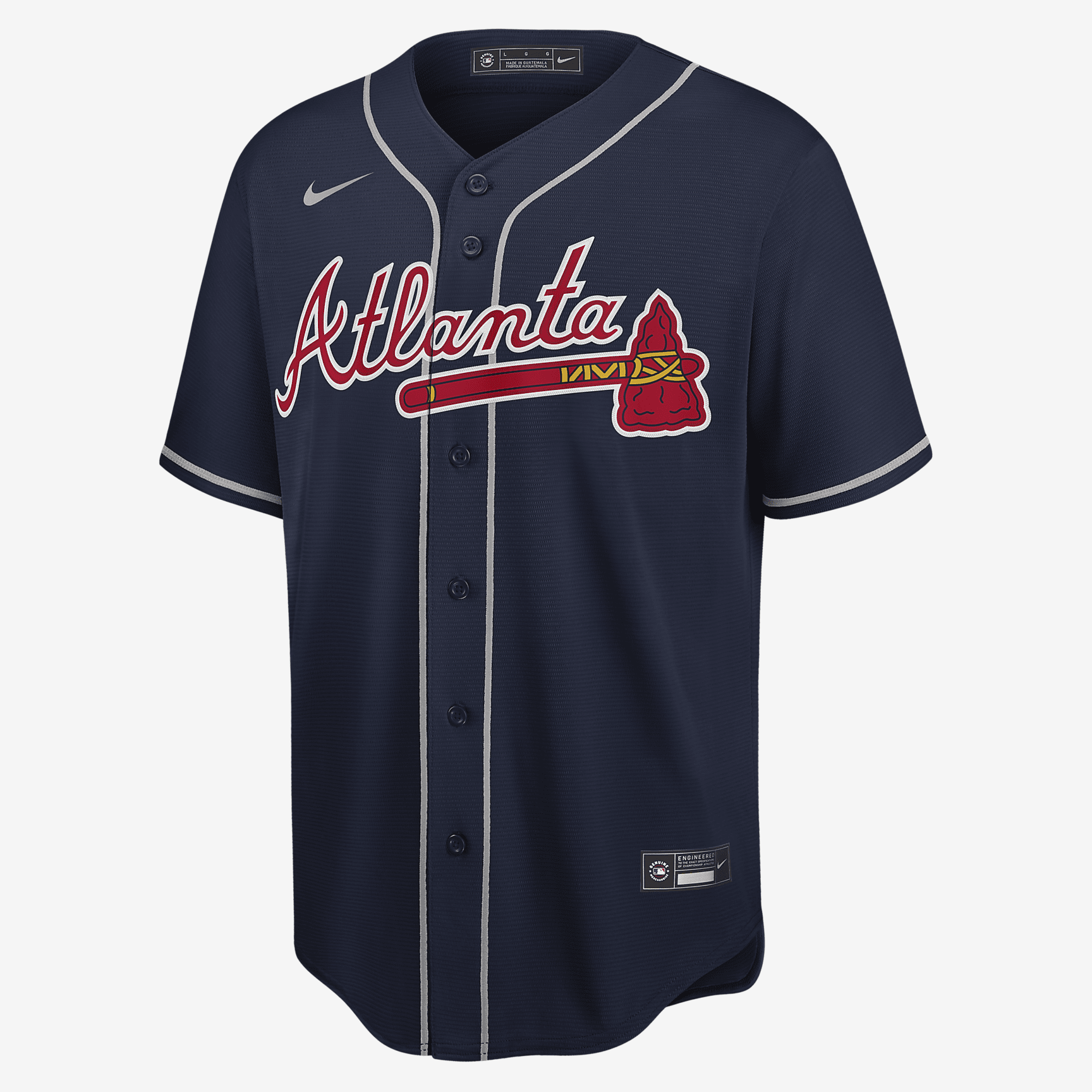 MLB Atlanta Braves (Dansby Swanson) Men's Replica Baseball Jersey - Midnight Navy
