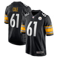 Men s Nike Mason Cole Black Pittsburgh Steelers Game Player Jersey