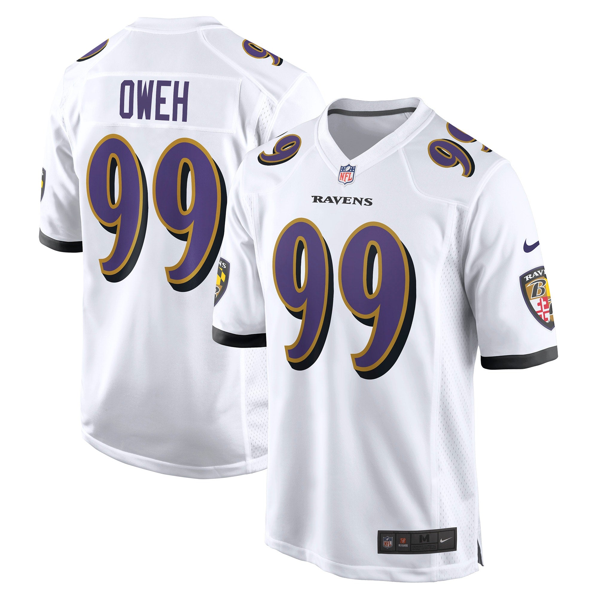 Odafe Oweh Baltimore Ravens Nike Game Jersey   White