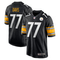 Men s Nike Jesse Davis Black Pittsburgh Steelers Game Player Jersey