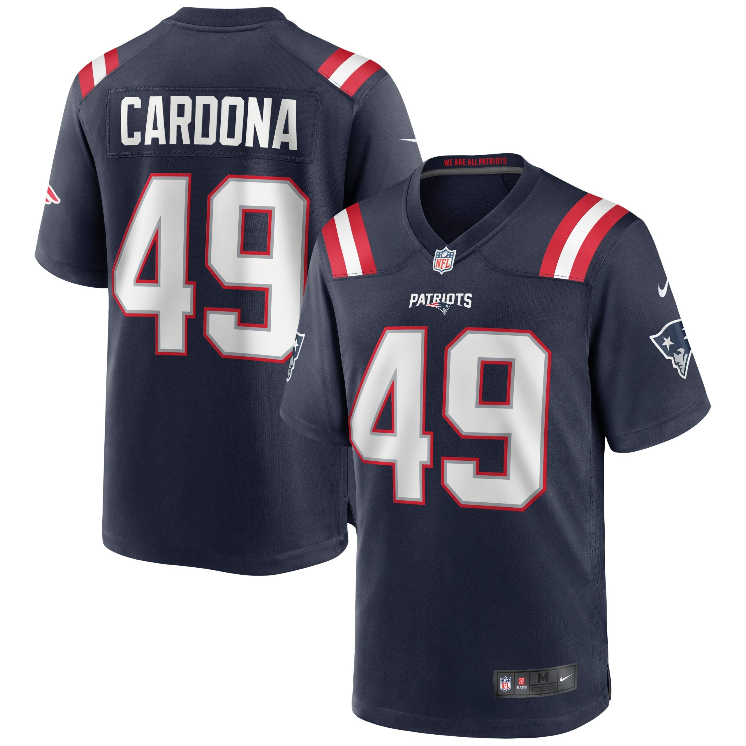 Joe Cardona New England Patriots Nike Game Jersey   Navy