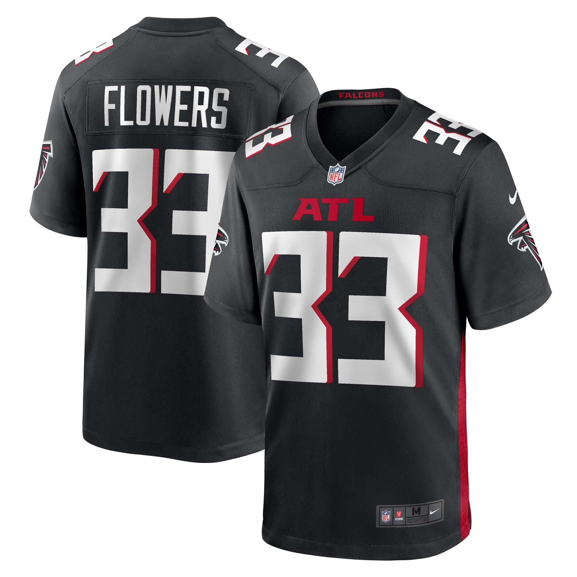 Tre Flowers Atlanta Falcons Nike Team Game Jersey    Black