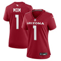 Number 1 Mom Arizona Cardinals Nike Women s Game Jersey   Cardinal