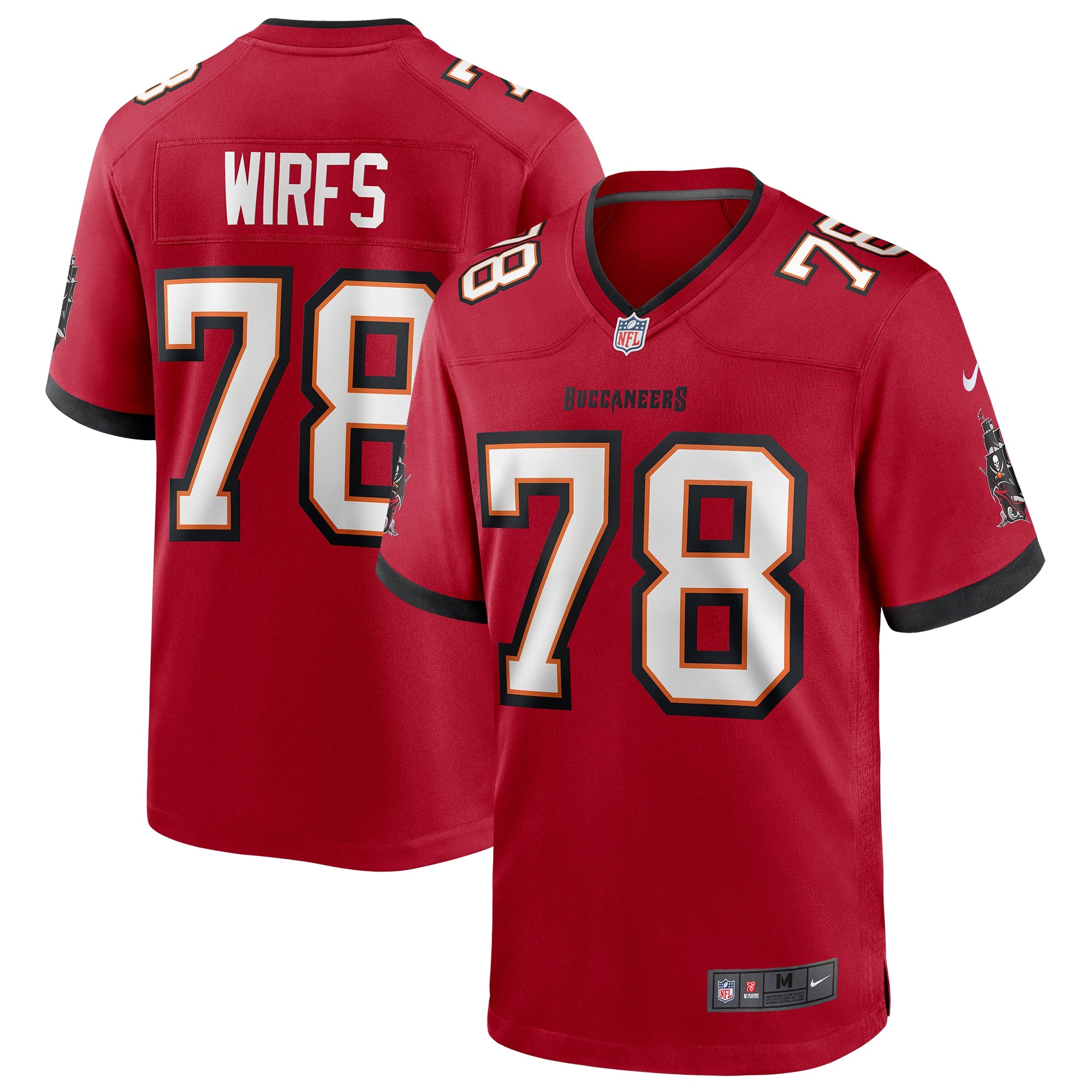 Tristan Wirfs Tampa Bay Buccaneers Nike Player Game Jersey   Red
