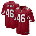 Men s Nike Aaron Brewer Cardinal Arizona Cardinals Game Jersey