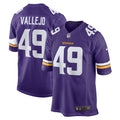 Tanner Vallejo Minnesota Vikings Nike Team Game Jersey   Purple