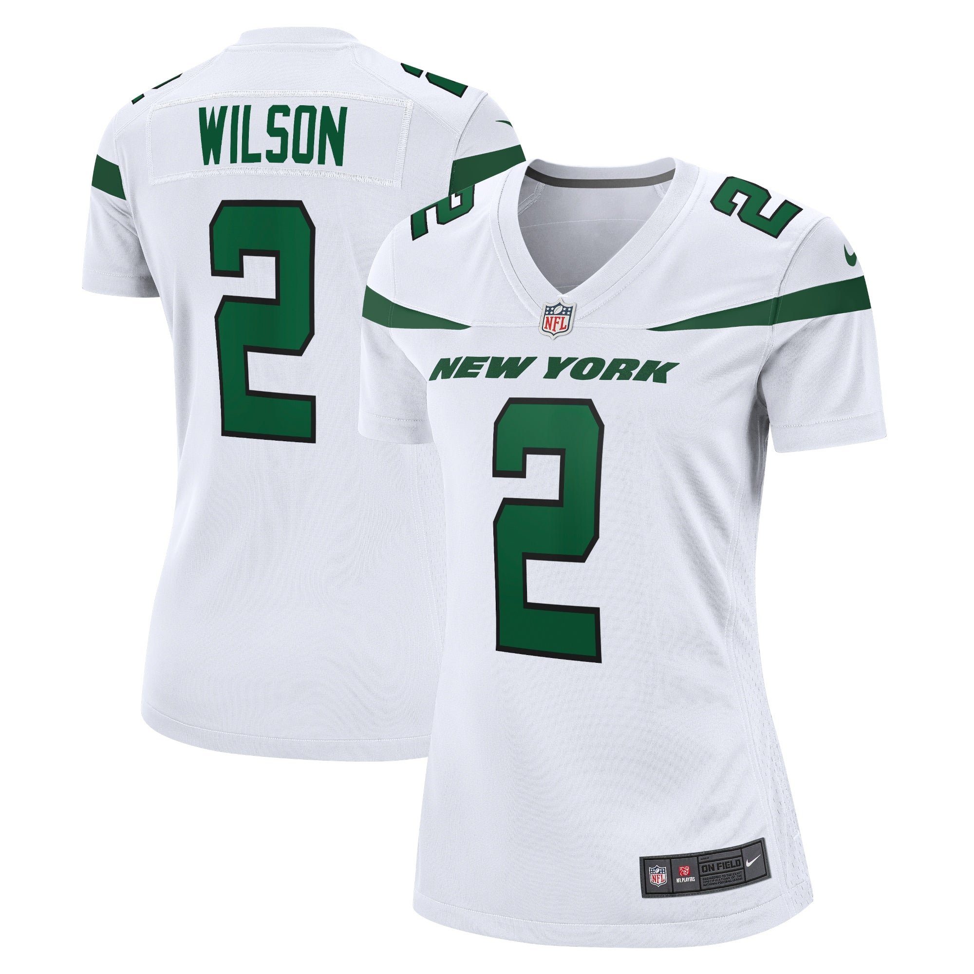Zach Wilson New York Jets Nike Women s Player Jersey   White