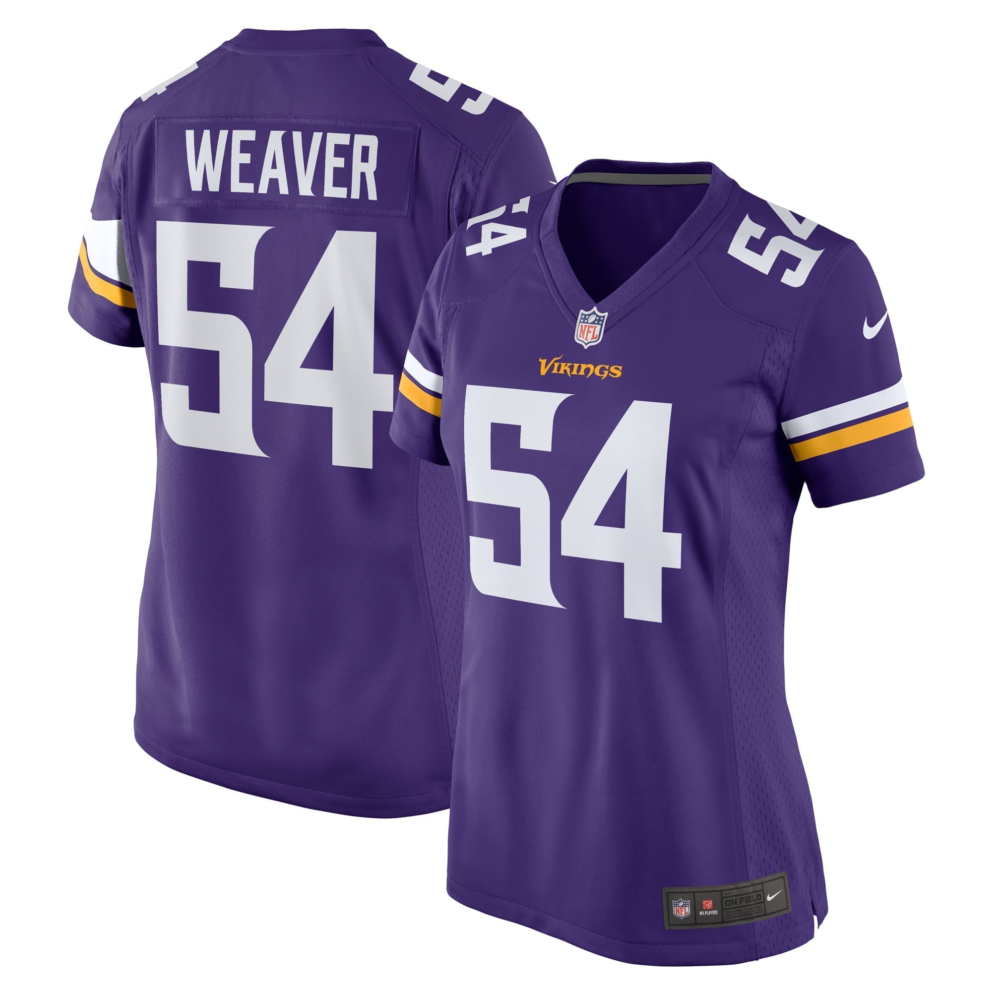 Women s Nike Curtis Weaver Purple Minnesota Vikings Home Game Jersey