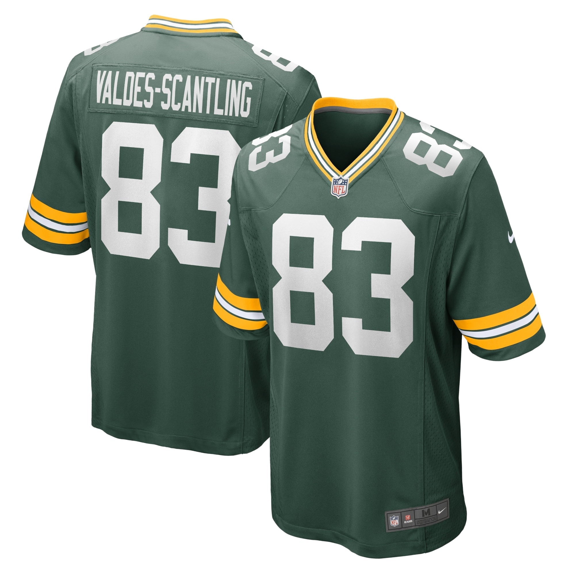 Men s Nike Marquez Valdes-Scantling Green Green Bay Packers Game Team Jersey