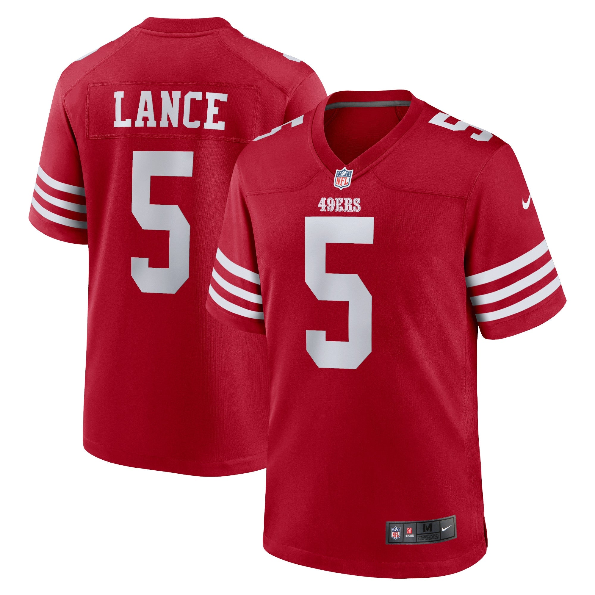 Trey Lance San Francisco 49ers Nike Game Player Jersey   Scarlet