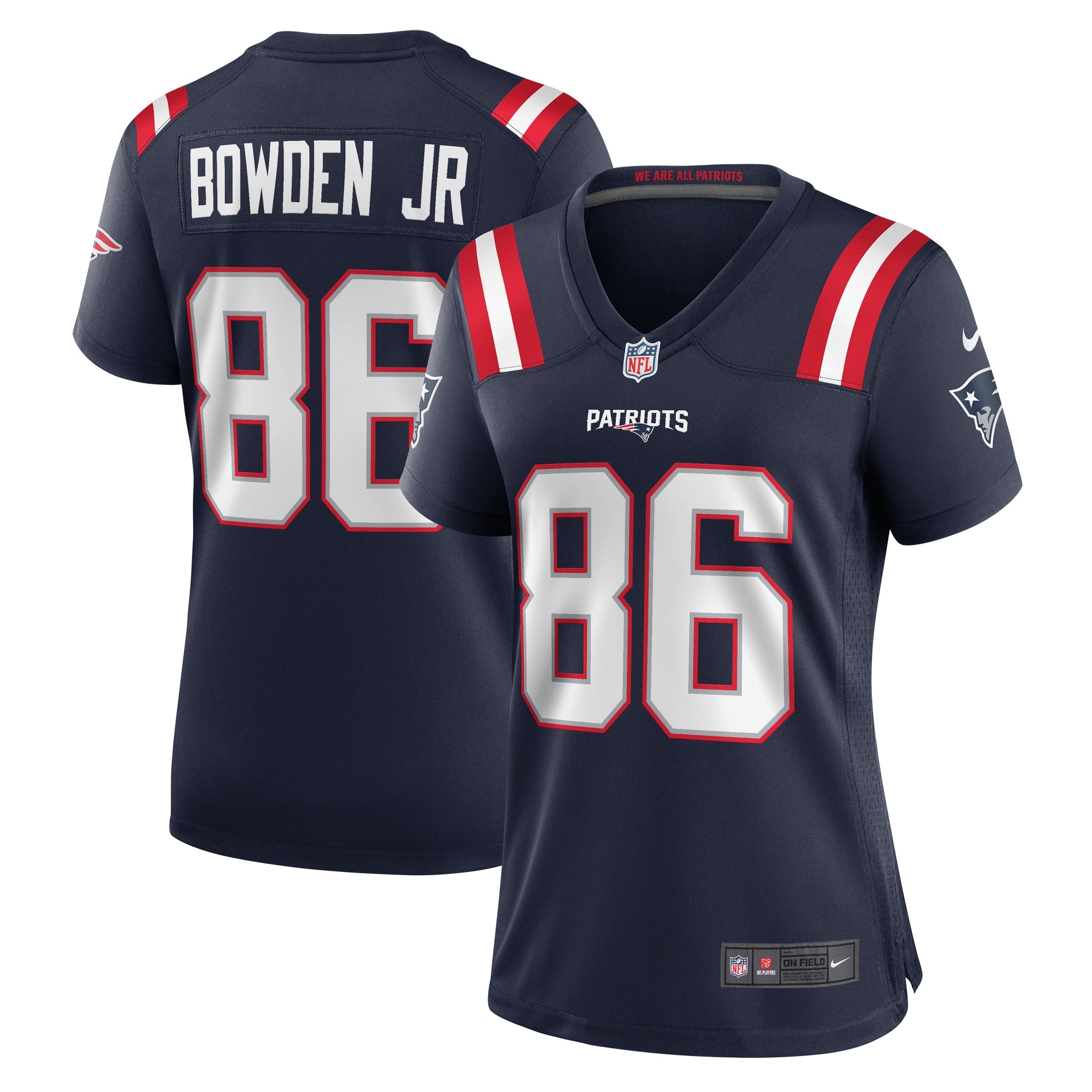 Lynn Bowden Jr. New England Patriots Nike Women s Home Game Player Jersey   Navy