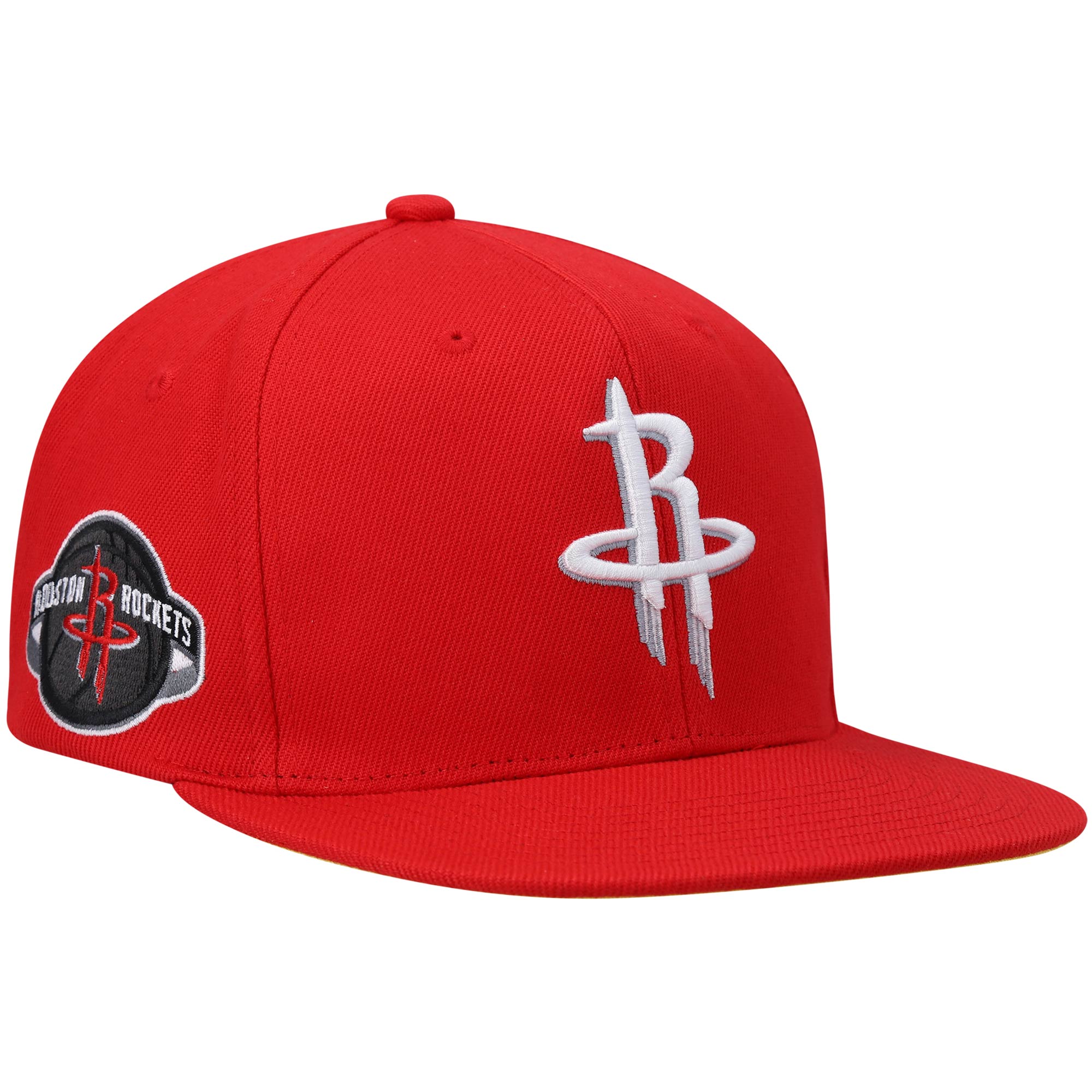 Houston Rockets Mitchell & Ness Core Side Snapback Hat - Red