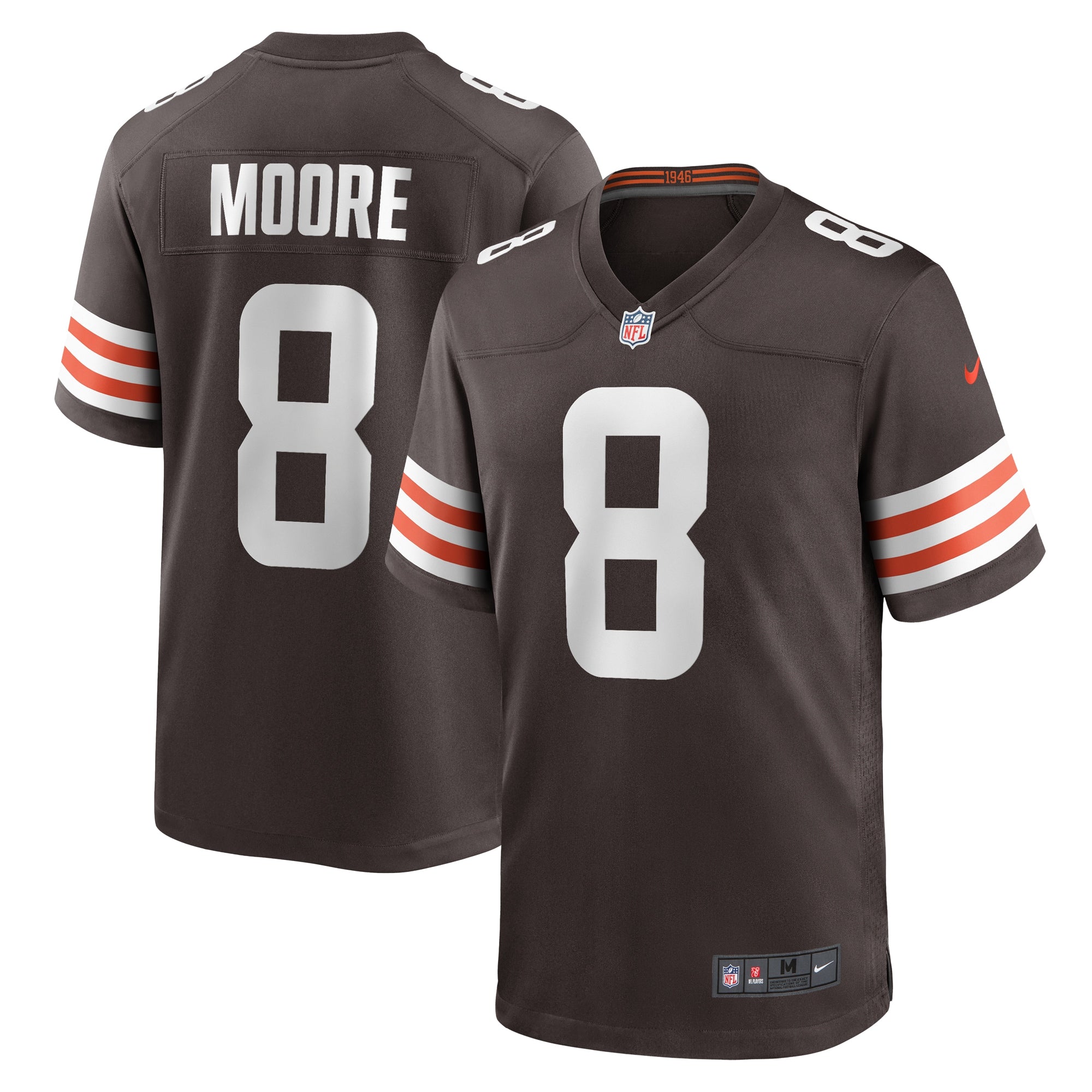 Elijah Moore Cleveland Browns Nike Game Jersey   Brown