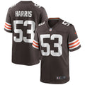 Nick Harris Cleveland Browns Nike Game Jersey   Brown