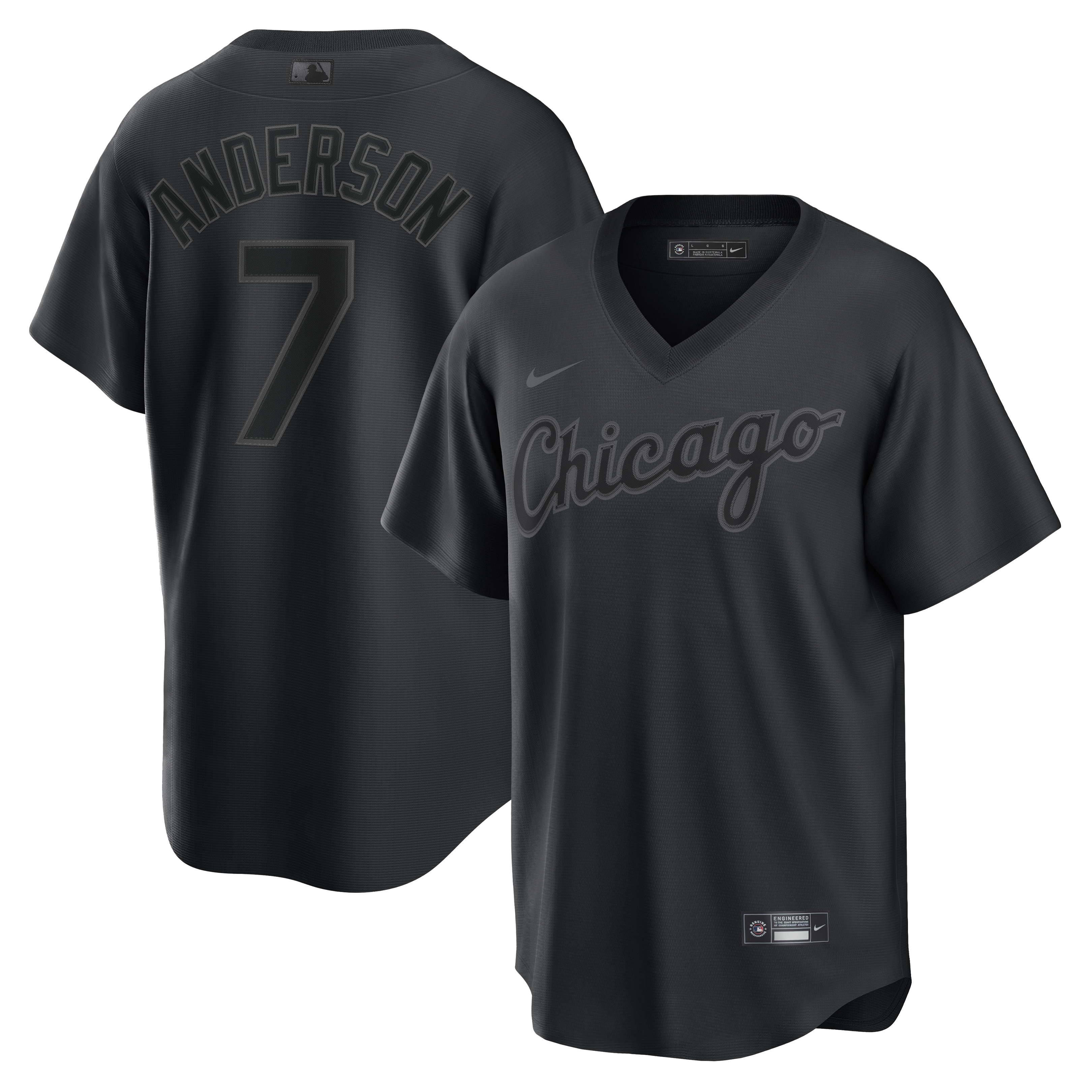 Tim Anderson Chicago White Sox Nike Pitch Black Jersey