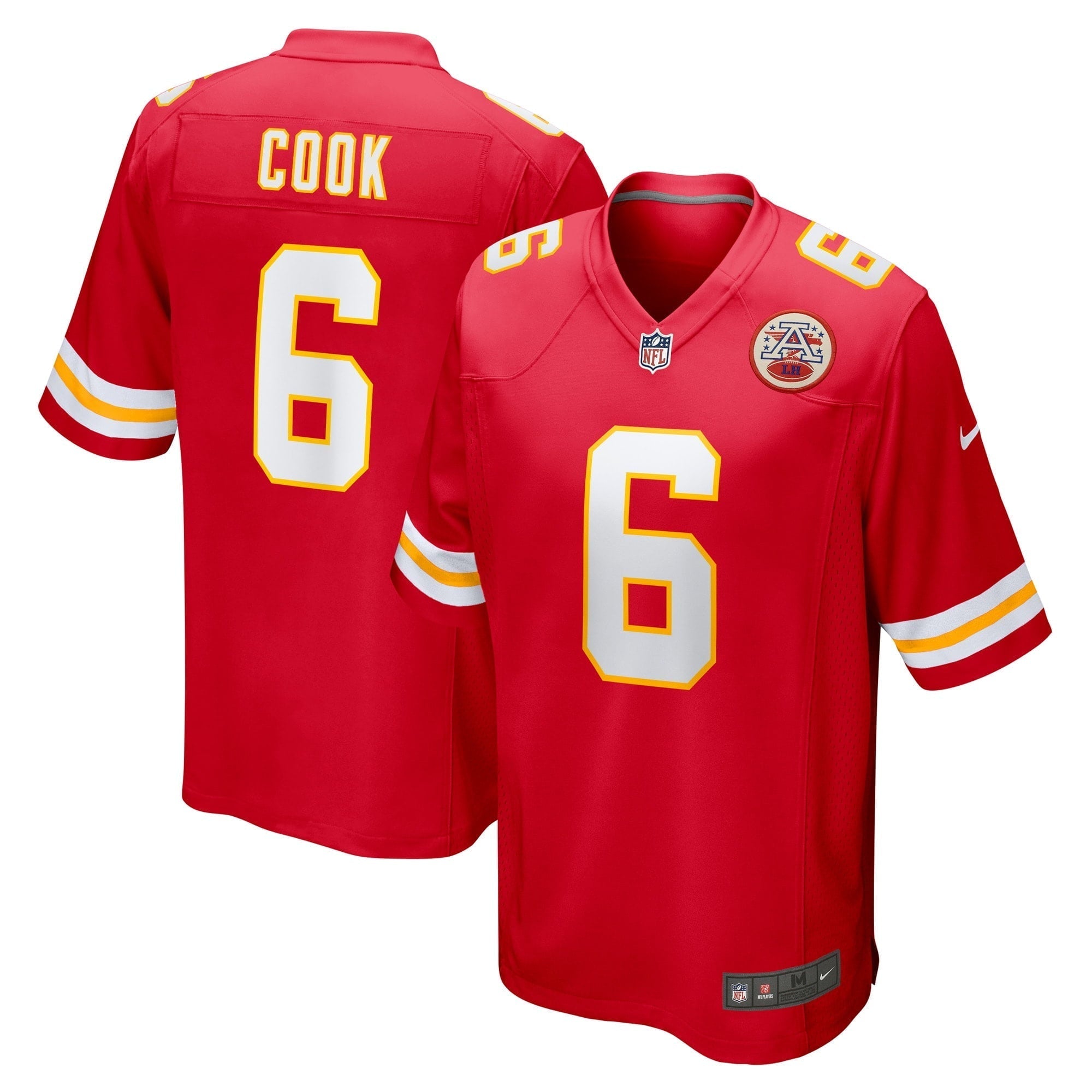 Men s Nike Bryan Cook Red Kansas City Chiefs Game Player Jersey