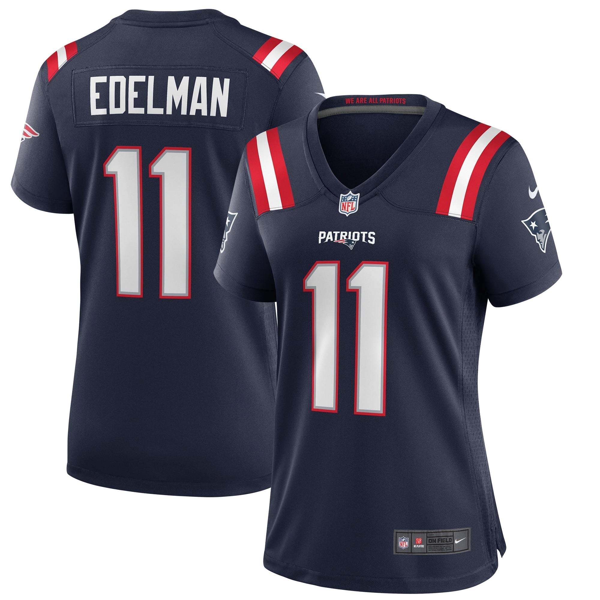 Women s Nike Julian Edelman Navy New England Patriots Game Jersey