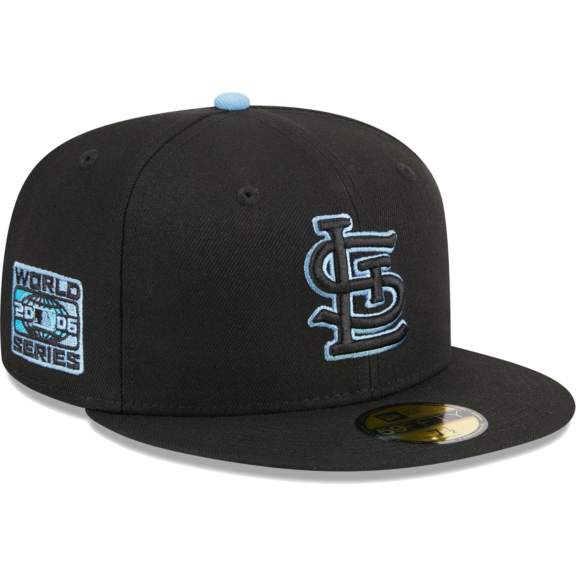 St. Louis Cardinals New Era Pastel Undervisor 59FIFTY Fitted Hat - Black