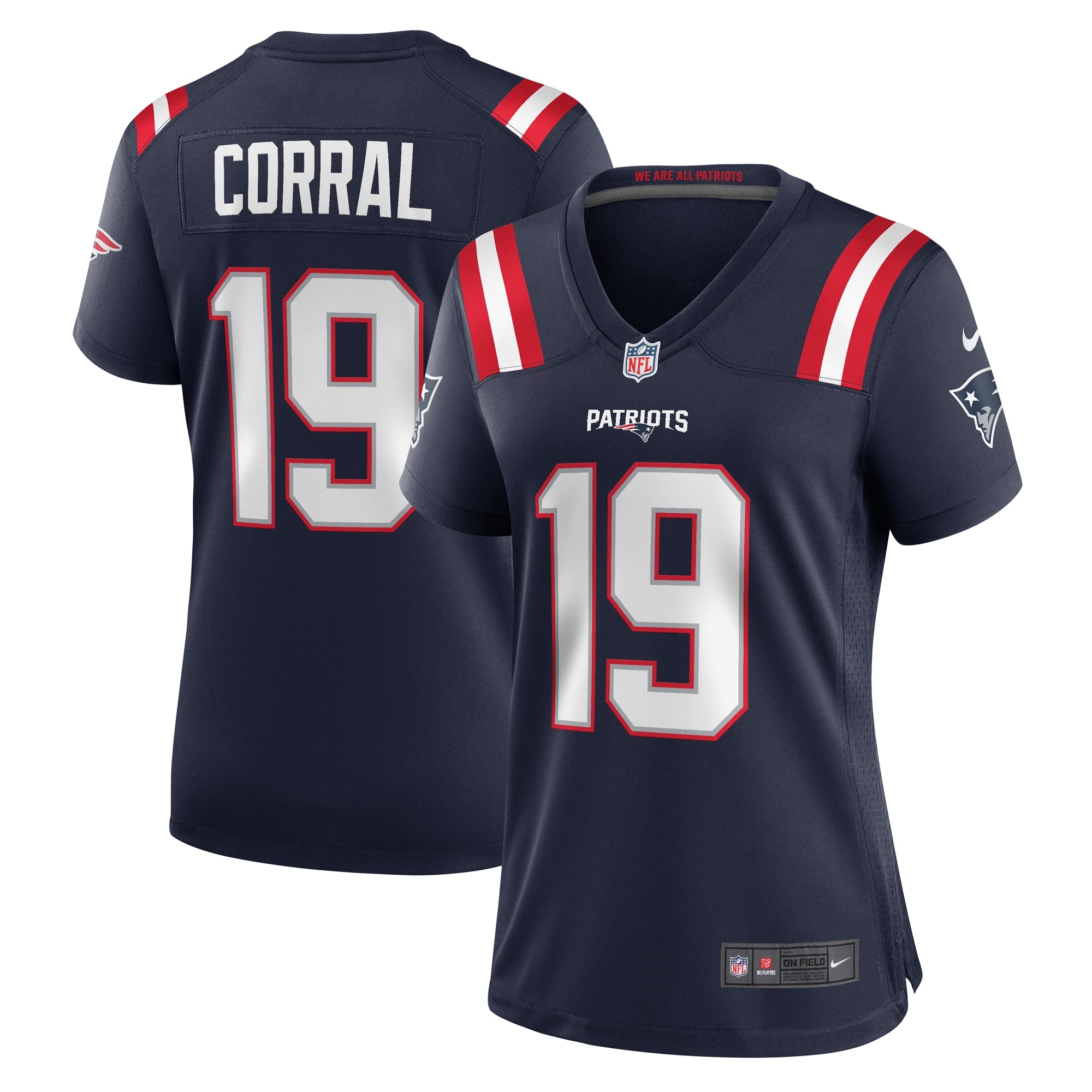 Matt Corral New England Patriots Nike Women s Team Game Jersey    Navy