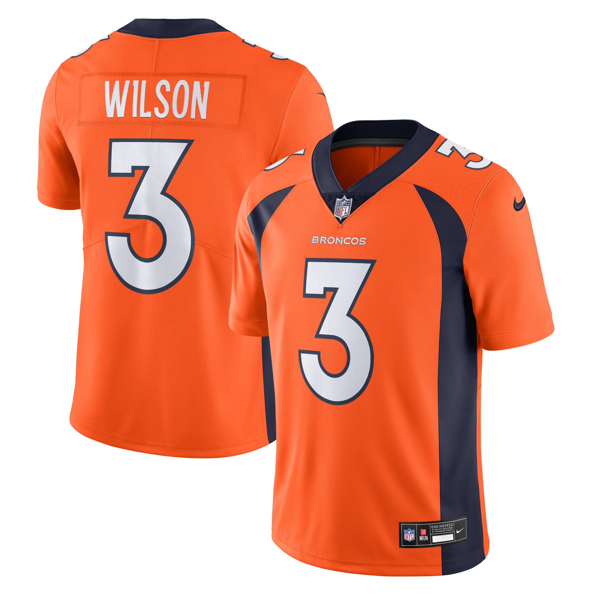 Russell Wilson Denver Broncos Nike  Vapor Untouchable Limited Jersey   Orange