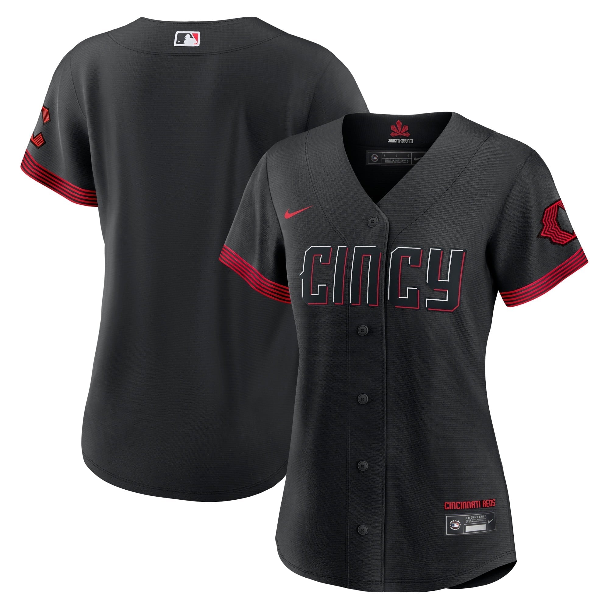 Women's Nike Black Cincinnati Reds 2023 City Connect Replica Jersey