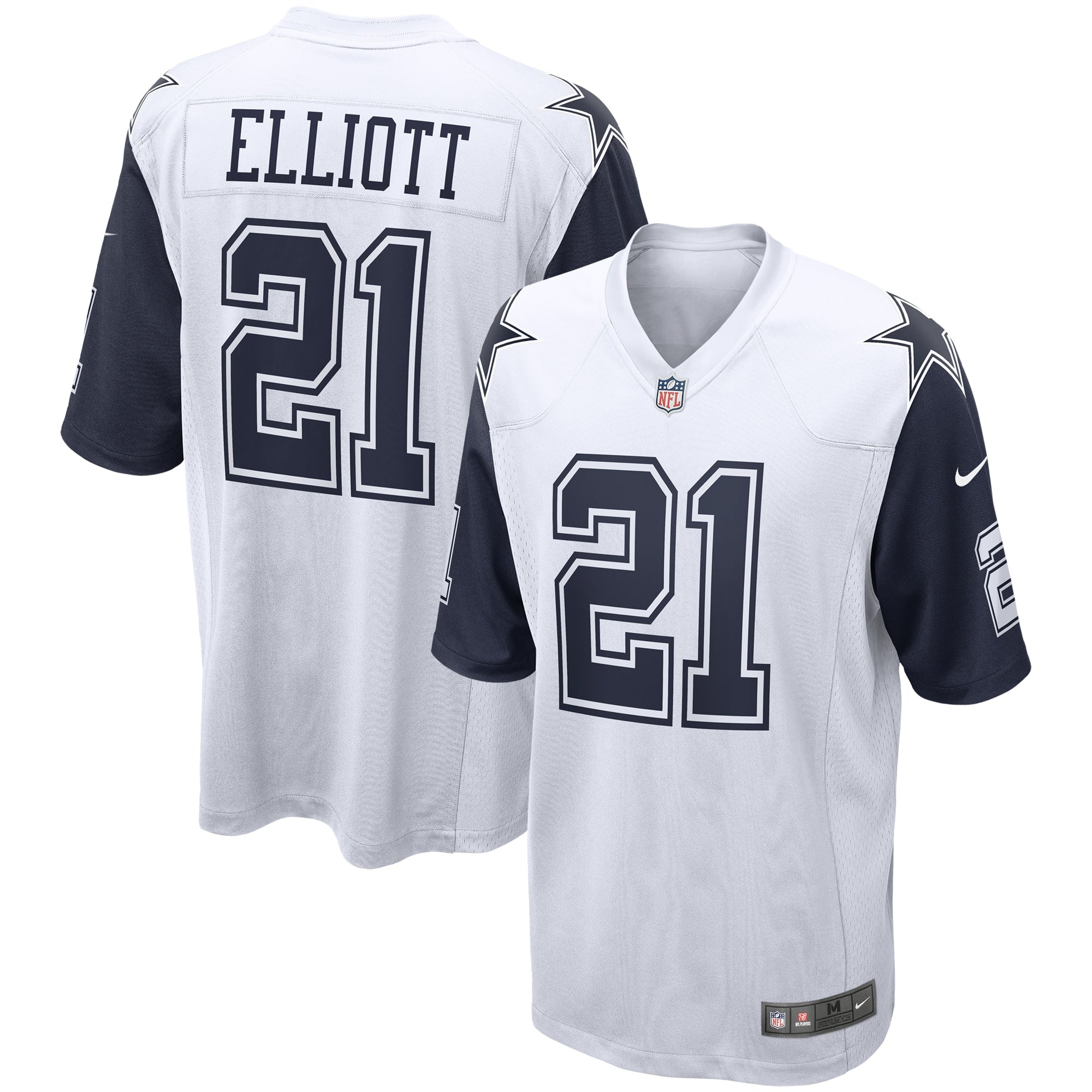 Men s Nike Ezekiel Elliott White Dallas Cowboys Alternate Game Jersey