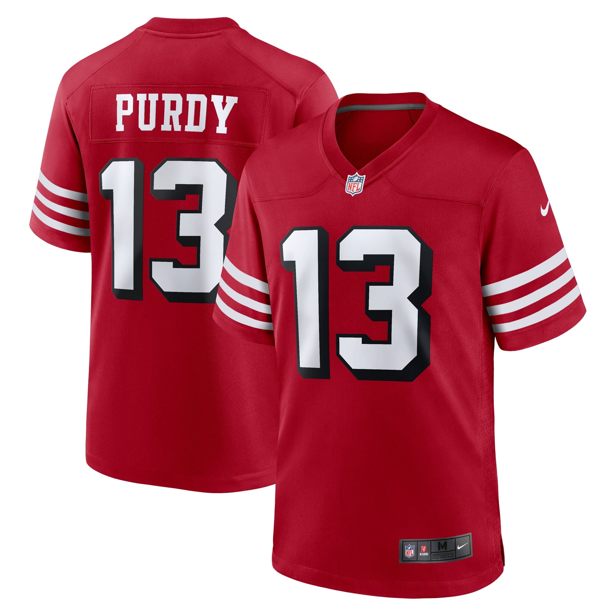 Men s Nike Brock Purdy Scarlet San Francisco 49ers Alternate Game Player Jersey