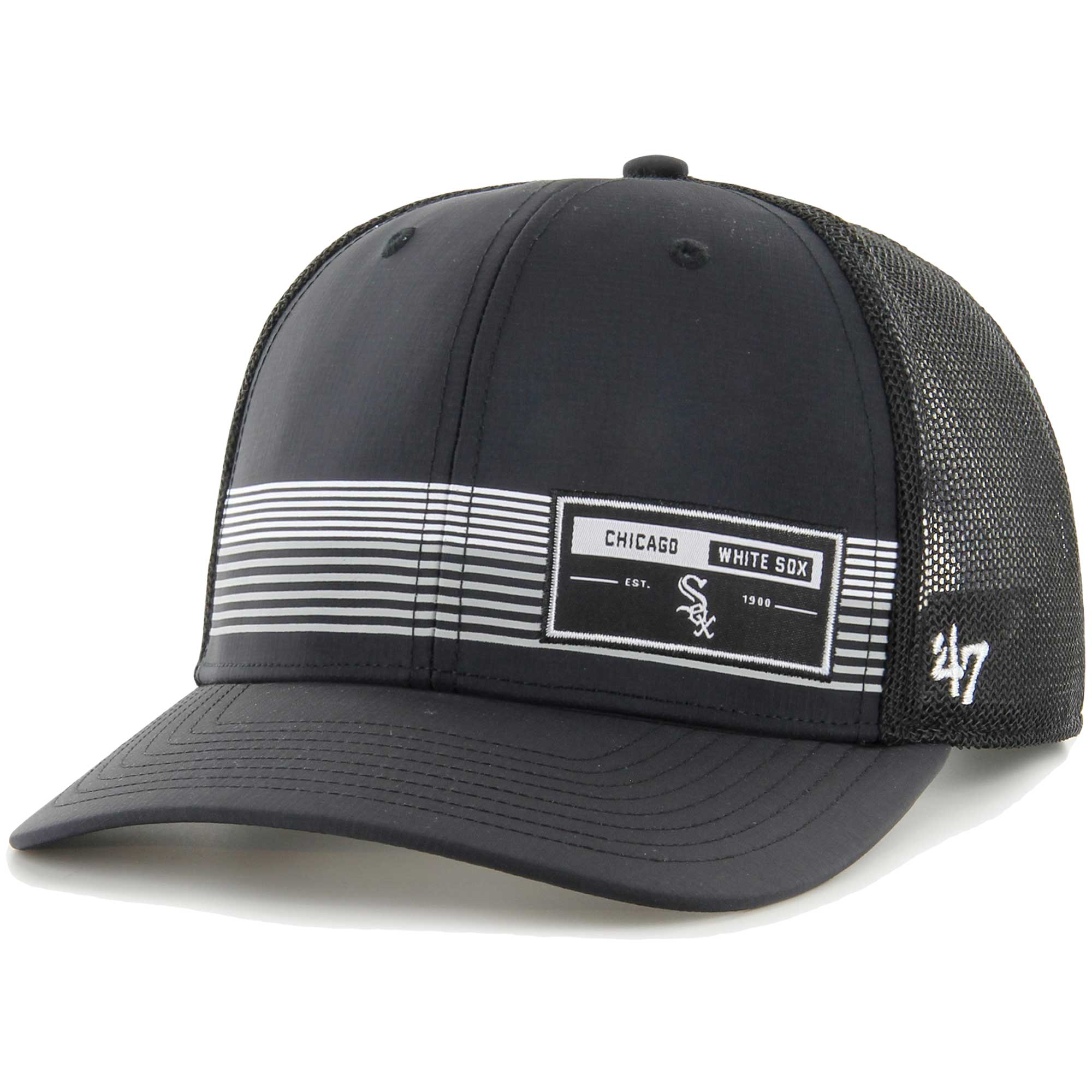 Chicago White Sox '47 Rangefinder brrr Trucker Adjustable Hat - Black