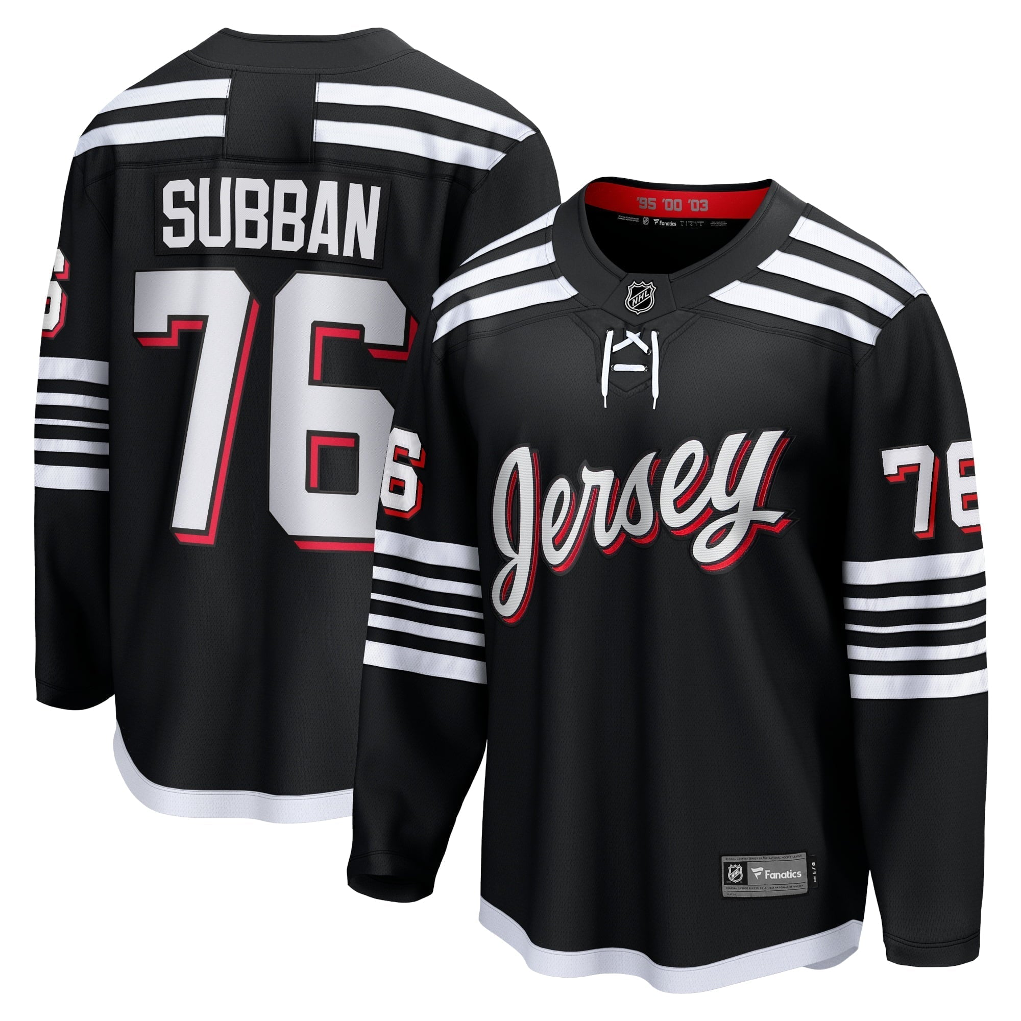 Men's Fanatics Branded P.K. Subban Black New Jersey Devils Alternate Premier Breakaway Player Jersey