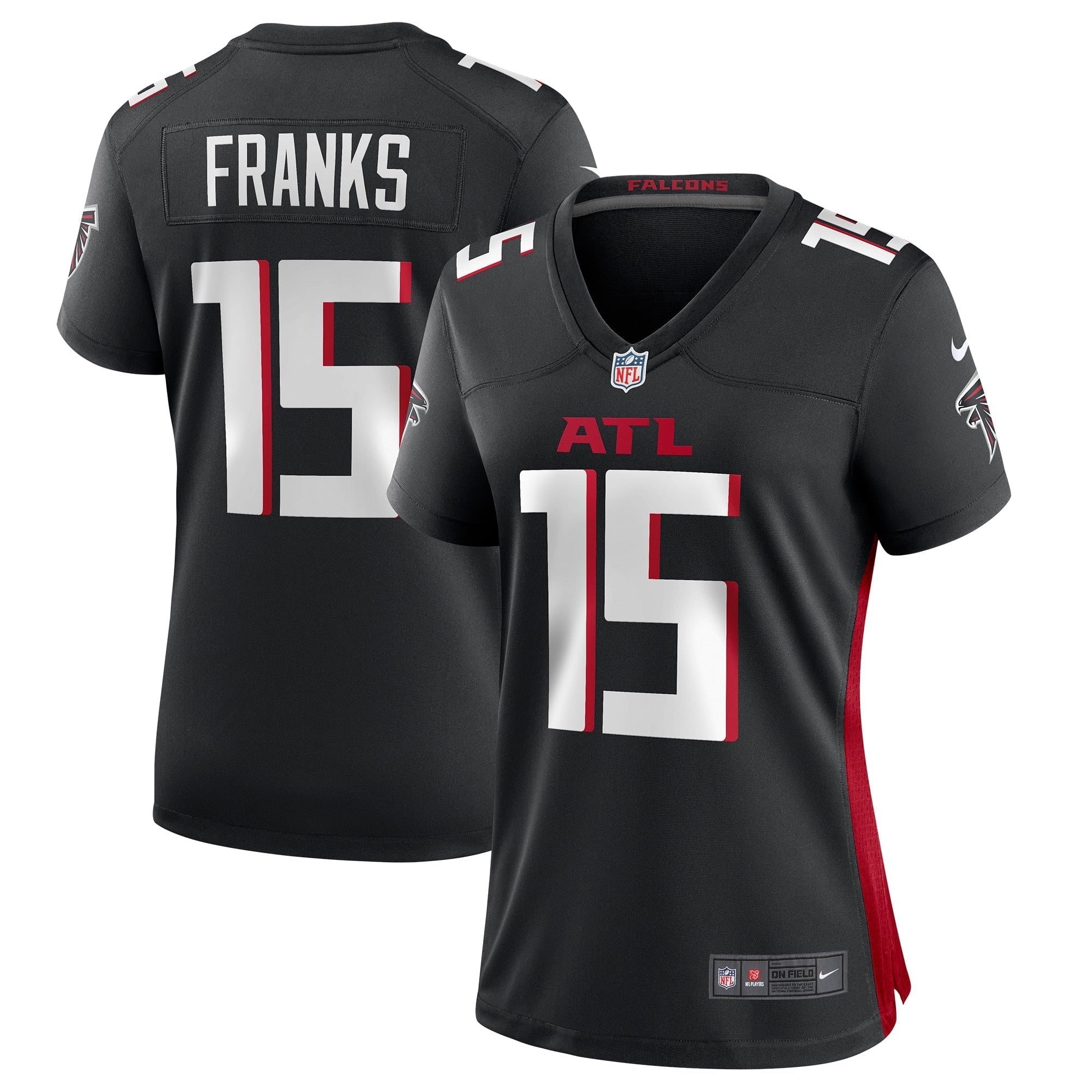 Women s Nike Feleipe Franks Black Atlanta Falcons Game Jersey