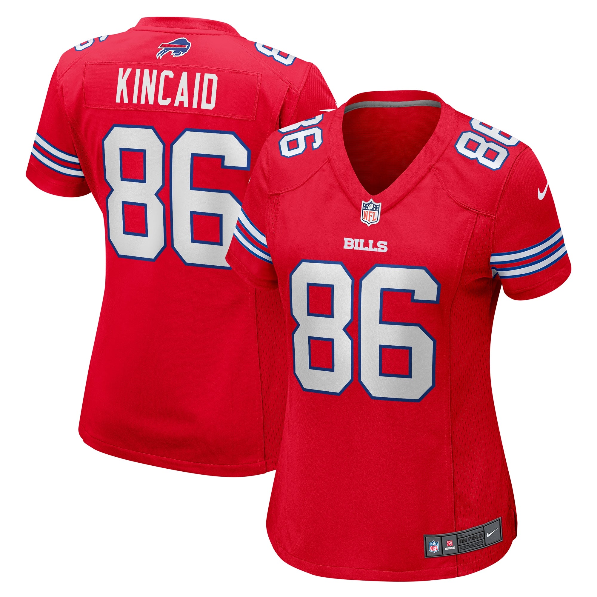 Dalton Kincaid Buffalo Bills Nike Women s Alternate Game Jersey   Red