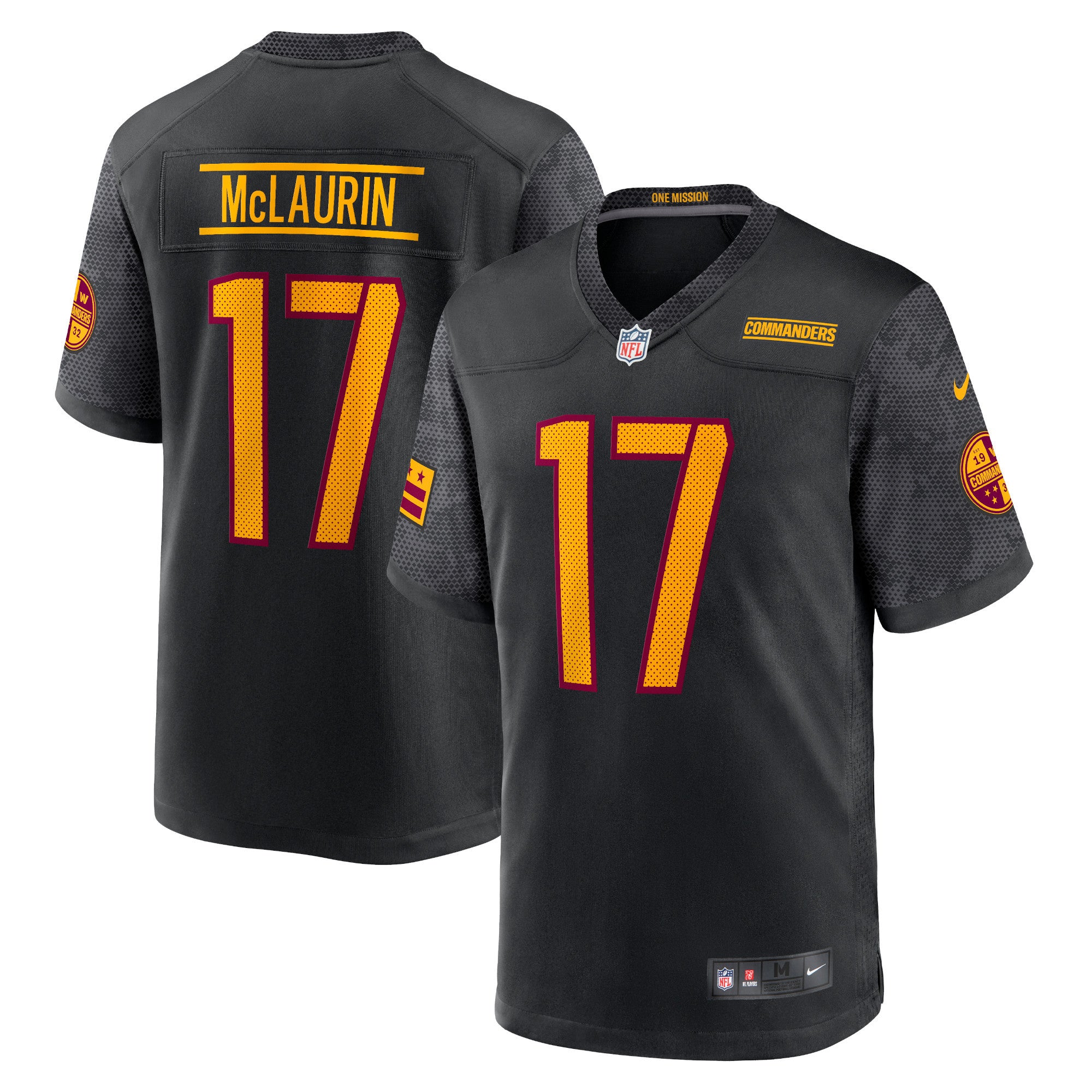 Terry McLaurin Washington Commanders Nike Youth Game Jersey   Black