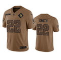 Men s Minnesota Vikings  Harrison Smith 2023 Brown Salute To Service Limited Stitched Jersey