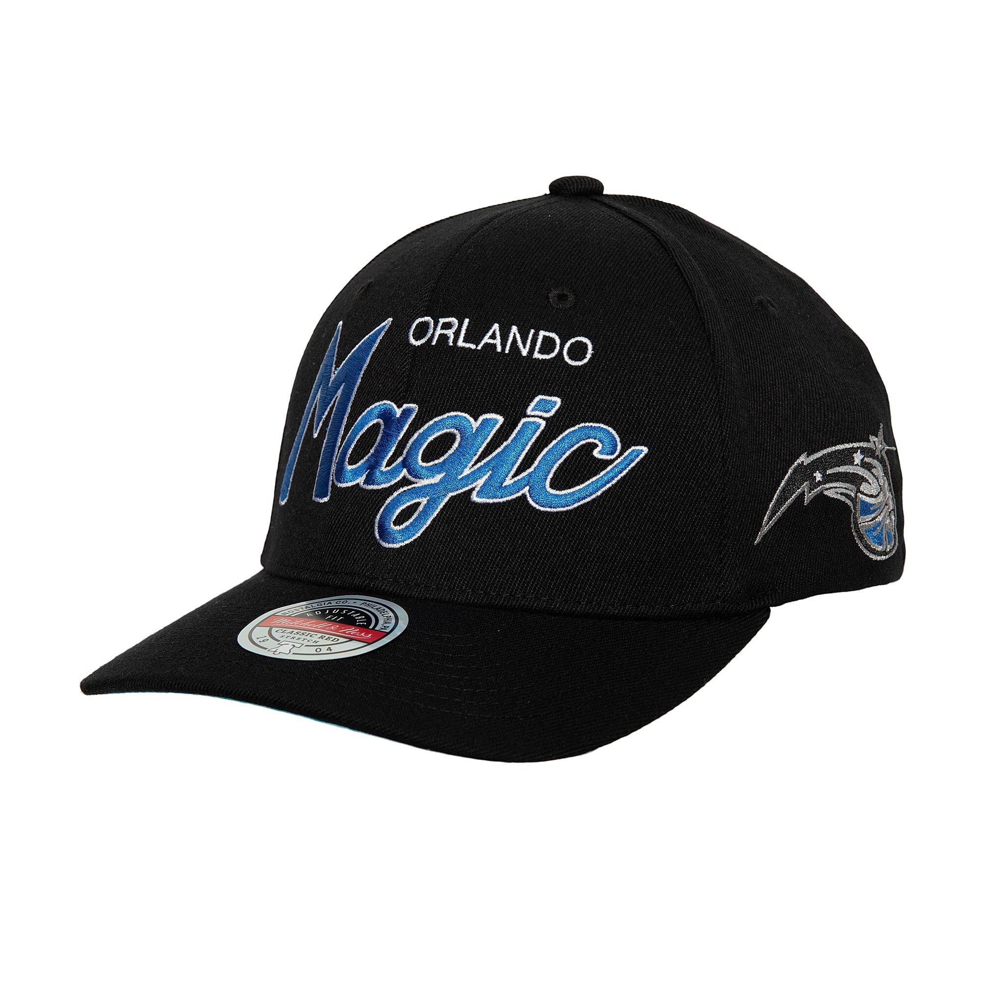 Orlando Magic Mitchell & Ness MVP Team Script 2.0 Stretch Snapback Hat - Black